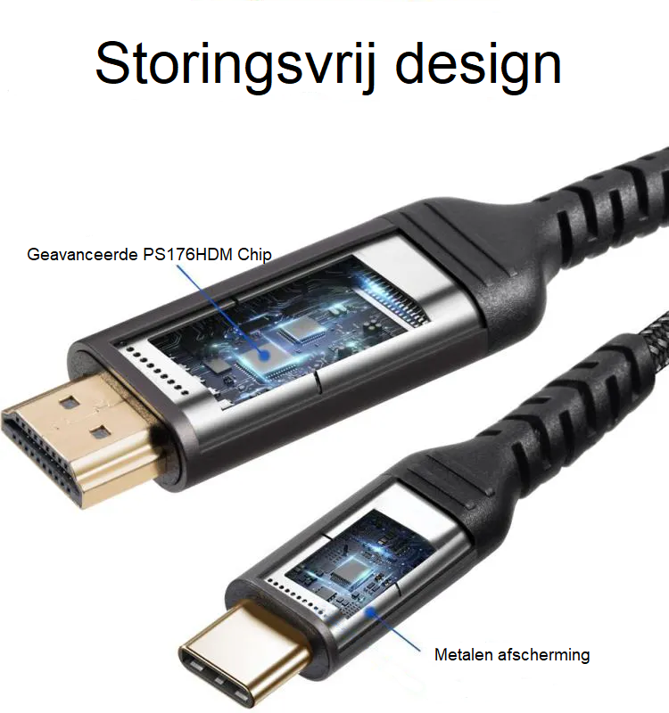 Luxe USB-C naar HDMI kabel 4K 60Hz 2m